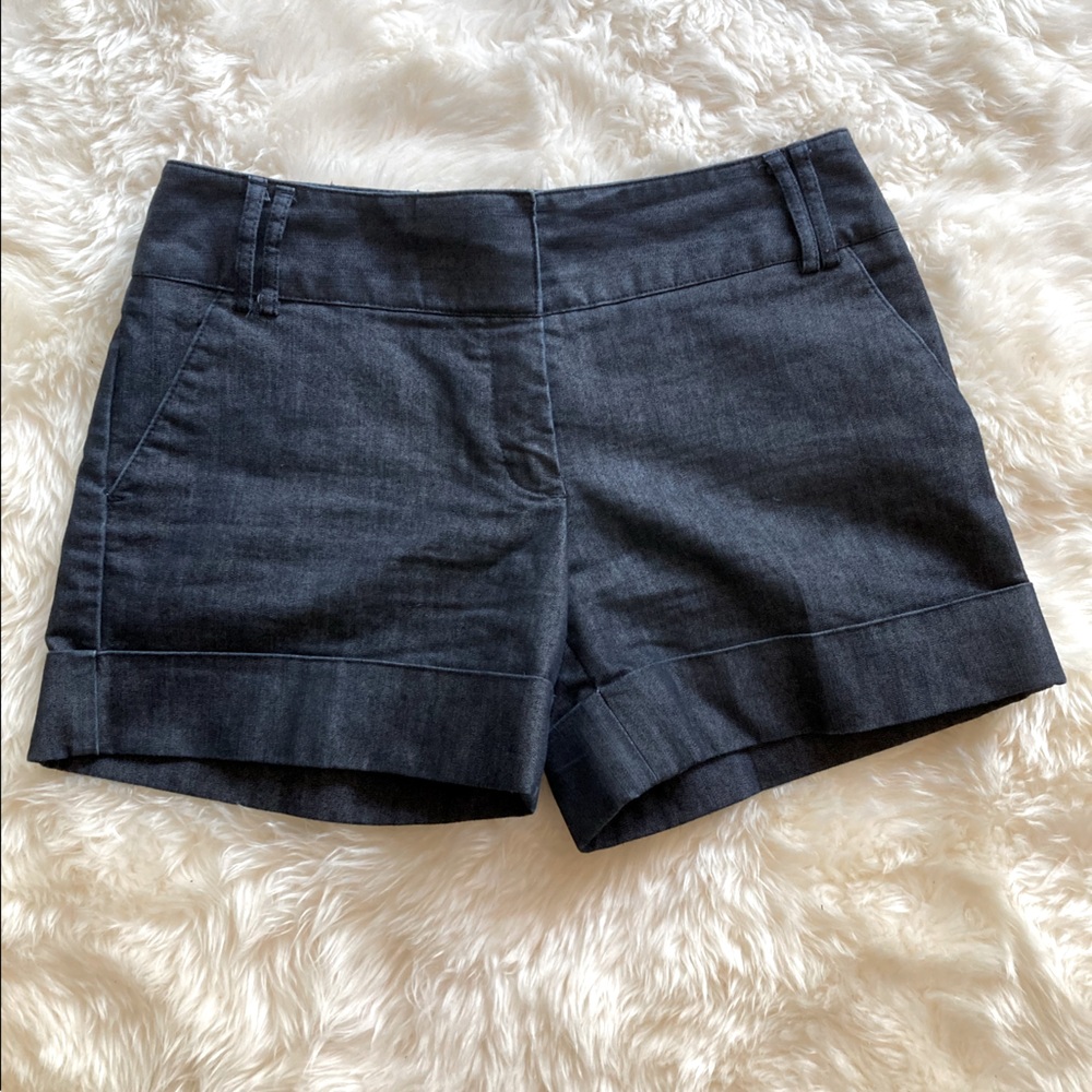 Express Dark Wash Denim Chino Shorts Size 2